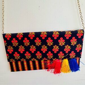 Colorful Patterned Clutch Bag
